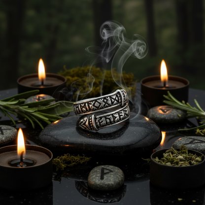 Nordic Serpent Ring