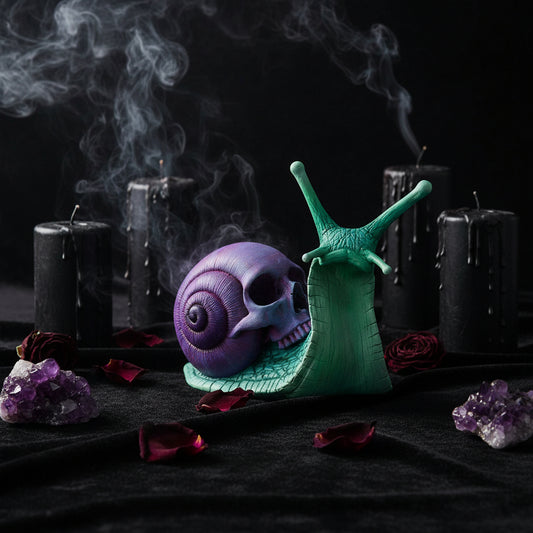 Snail Skull Resin Sculpture Sorceress Sanctuary