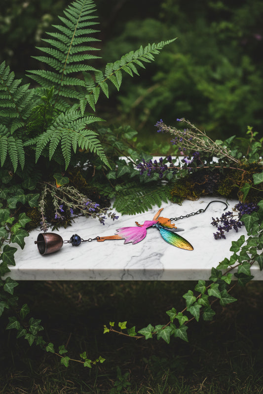 Fairy Angel Metal Wind Chimes for Outdoor Decor Sorceress Sanctuary