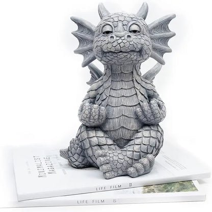 Meditation Fiery | Dragon Statue