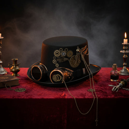 Steam Punk Heavy Metal Chain Hats for Men and Women Sorceress Sanctuary