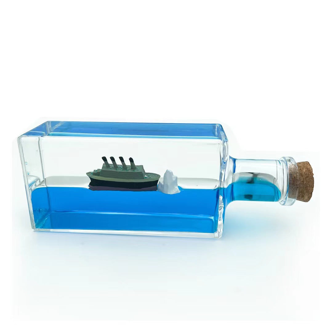 Drift Bottle Ship Table Ornament