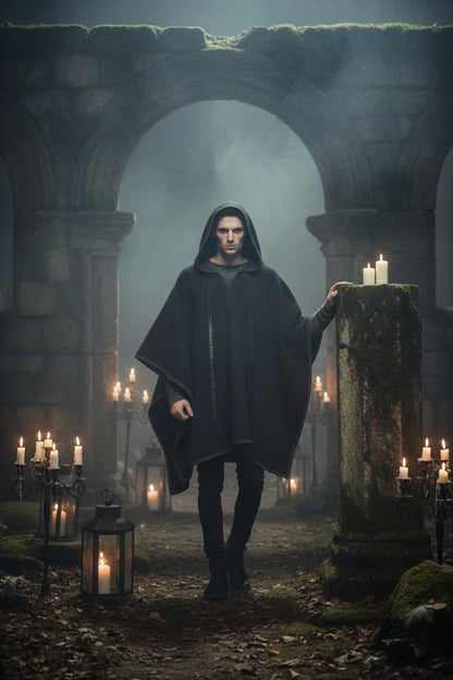 Woolen Cape Shawl Pullover Coat Sorceress Sanctuary