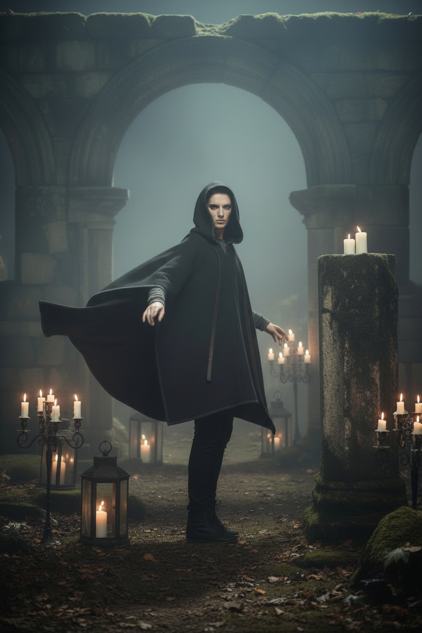 Woollen Shawl Pullover Sorceress Sanctuary