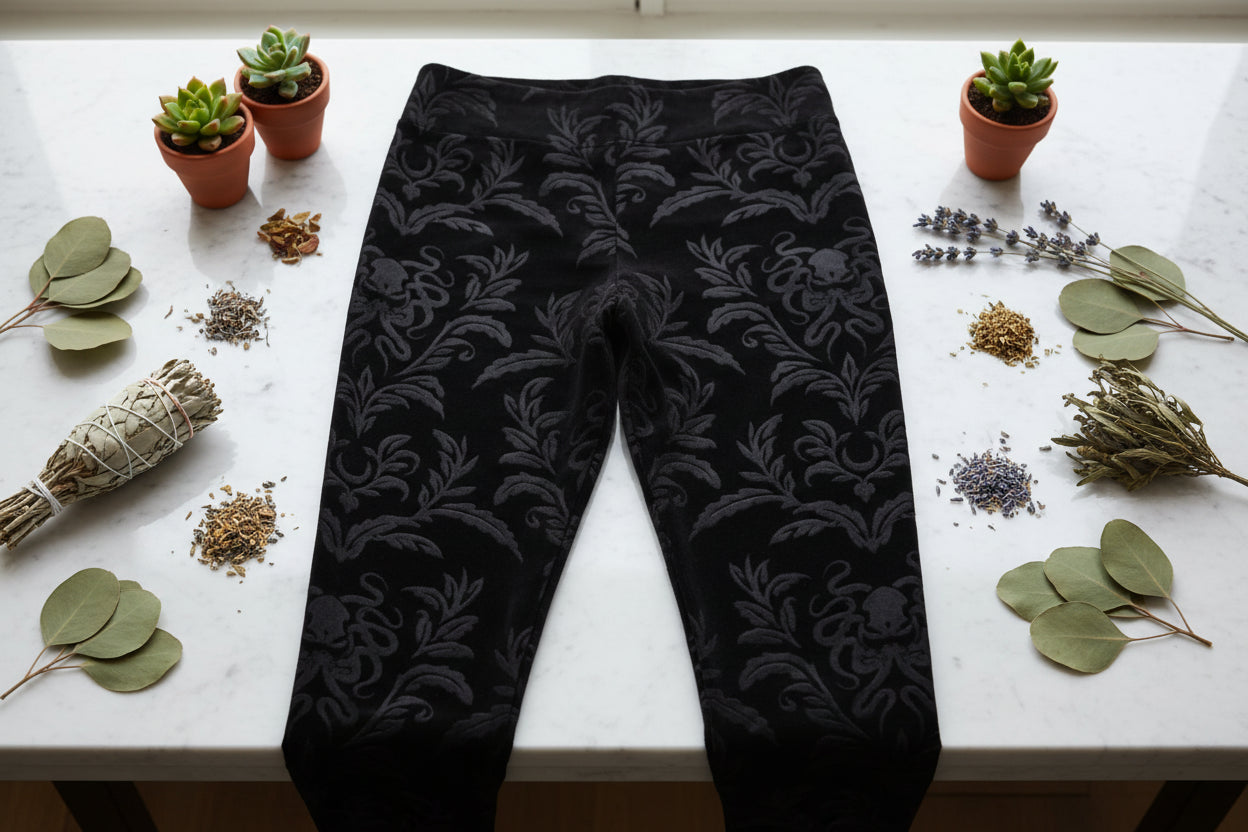 Suede Embossed Pants