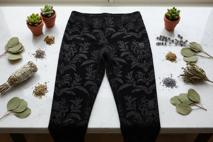 Suede Embossed Pants