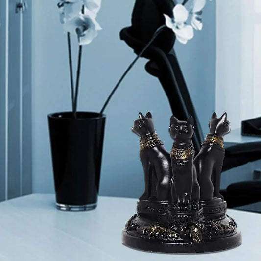 Bastet Cat Goddess Statue | Crystal Base