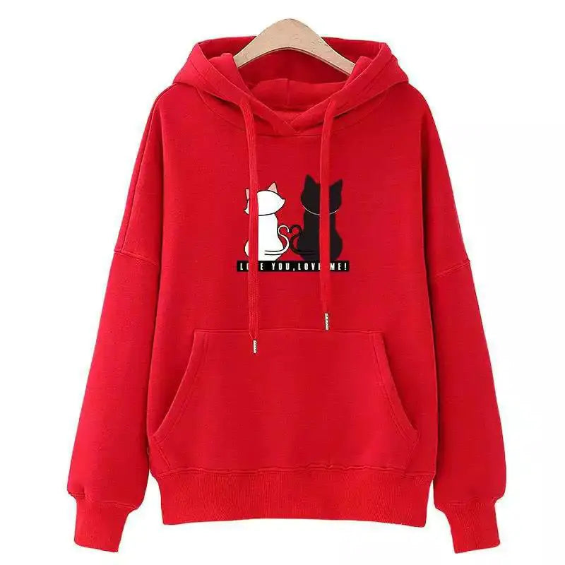 Plush Thick Velvet Cat Hoodie