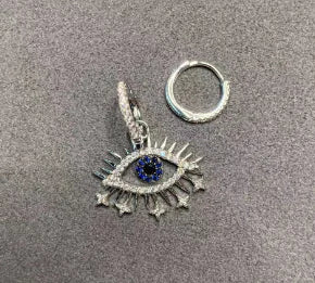Devil Eye Hoop Earrings