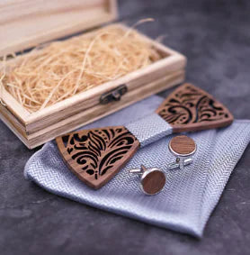 Wooden Bow Tie Set