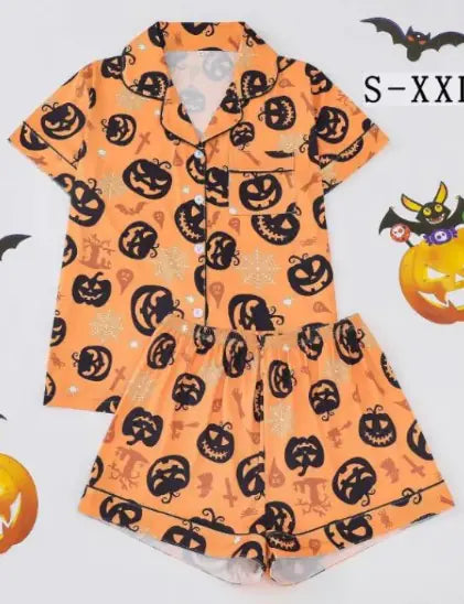Spooky Satin Pajama Set Sorceress Sanctuary