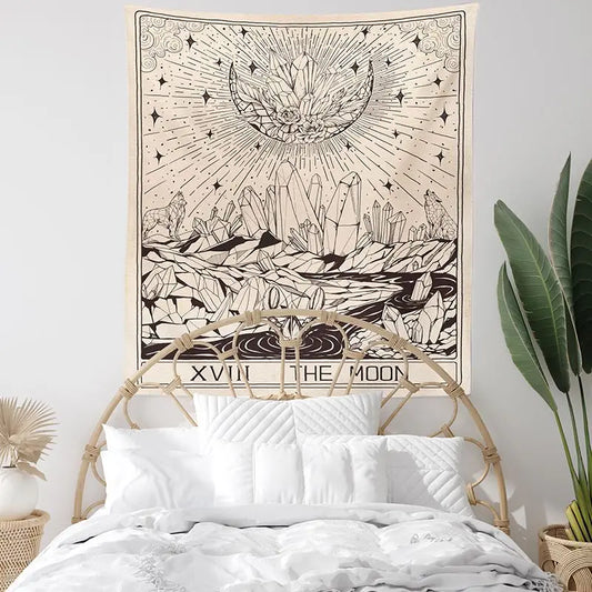 Mystical Tarot Moon Tapestry