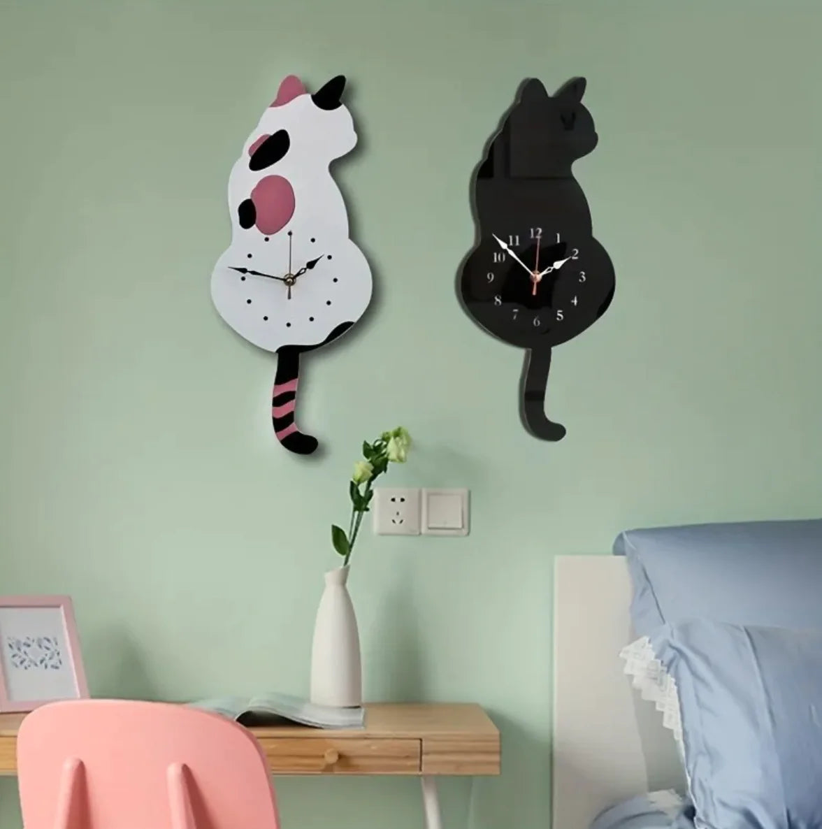 Mystical Cat Clock