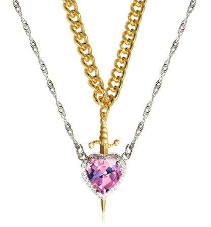 Heart Dagger Necklace