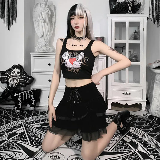 Witch Lace-up Skirt
