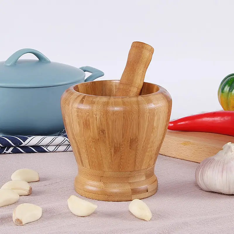 Witch’s Mill | Wooden Mortar & Pestle Set