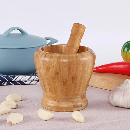 Witch’s Mill | Wooden Mortar & Pestle Set