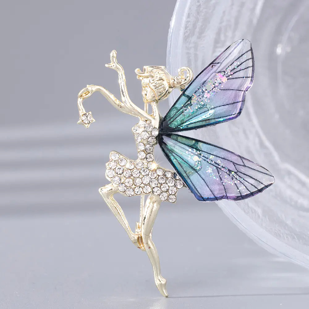 Colorful Dream Dance Butterfly Fairy Brooch Accessory Sorceress Sanctuary