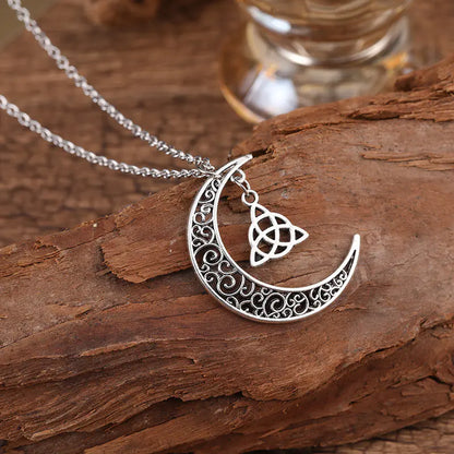 Celtic Knot Moon Necklace