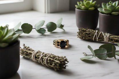 Obsidian Protection Ring