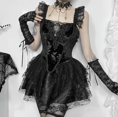 Dark Witch Off-Shoulder Dress