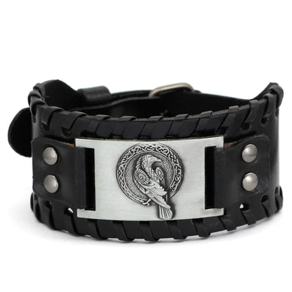 Retro Nordic Bracelet | Viking Cowhide Totem