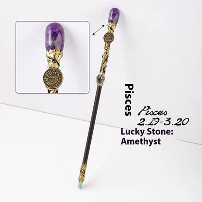 Zodiac Crystal Magic Wand