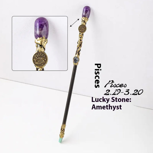 Zodiac Crystal Magic Wand