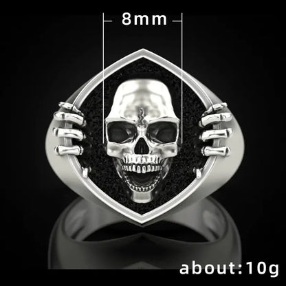 Vintage Punk Skull Ring
