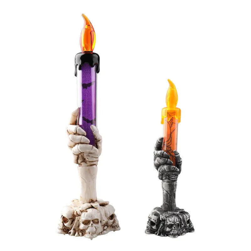 Skull Hand Candle Lamp