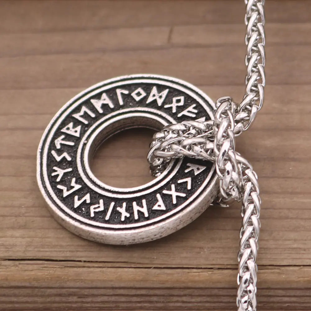Viking Rune Circle Necklace