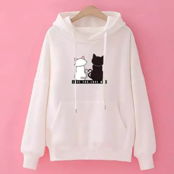 Plush Thick Velvet Cat Hoodie
