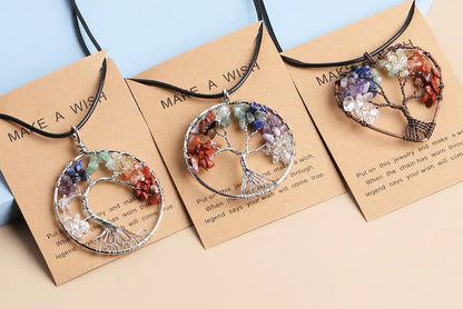 Enchanted Crystal Necklace | Tree Of Life