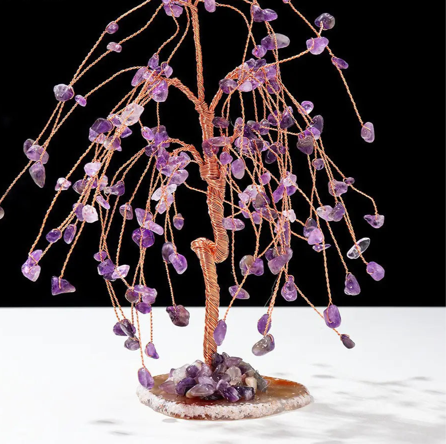 Natural Crystal Tree |  Amethyst Base Sorceress Sanctuary