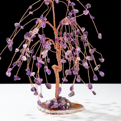 Natural Crystal Tree |  Amethyst Base Sorceress Sanctuary