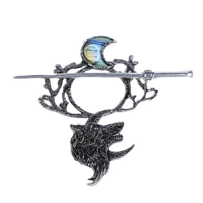 Wolf Moon Vintage Hair Pin
