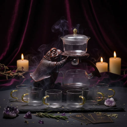 Enchanted Glass Tea Set - Sorceress Sanctuary