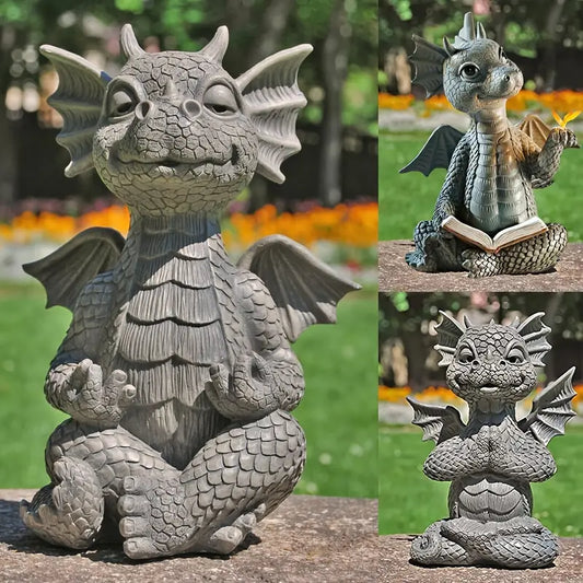 Meditation Fiery | Dragon Statue