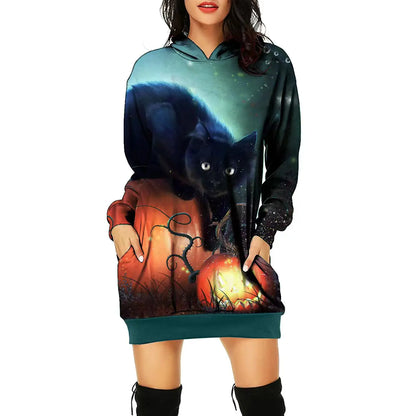 Spooky Print Dress
