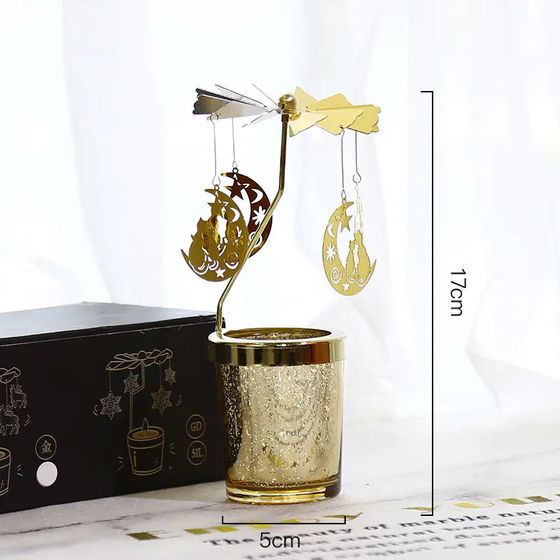Magical Rotating Candle Holder