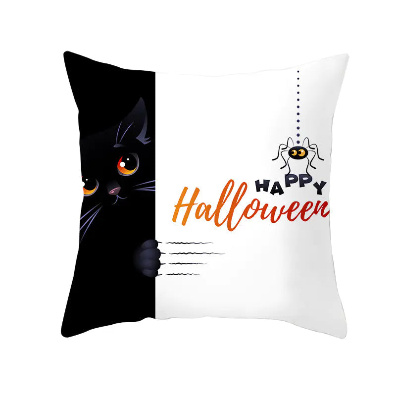Halloween Witchy Cat & Pumpkin | Pillowcases Sorceress Sanctuary