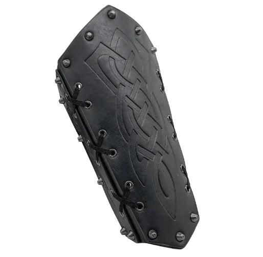 Leather Knight Arm Bracers