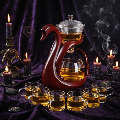 Enchanted Glass Tea Set - Sorceress Sanctuary