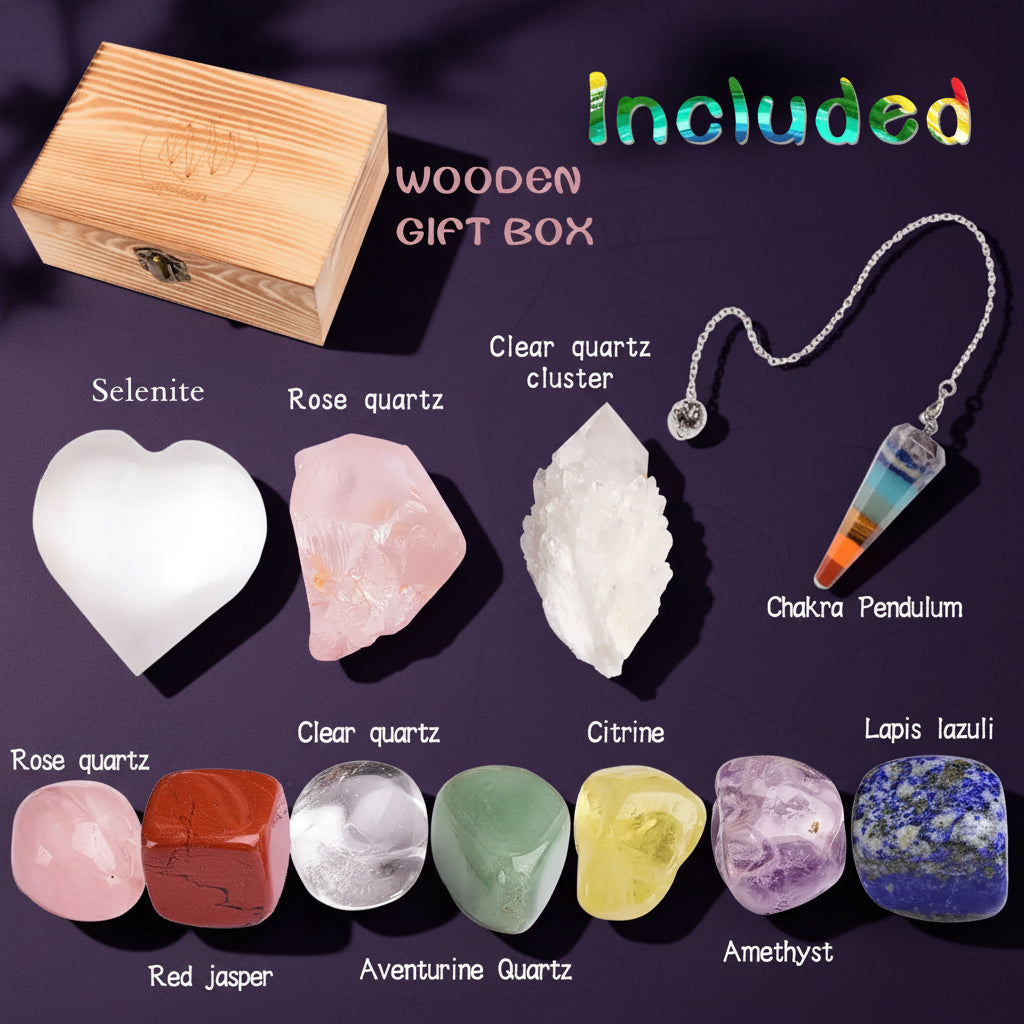 Crystal Healing Box (11 Pieces)