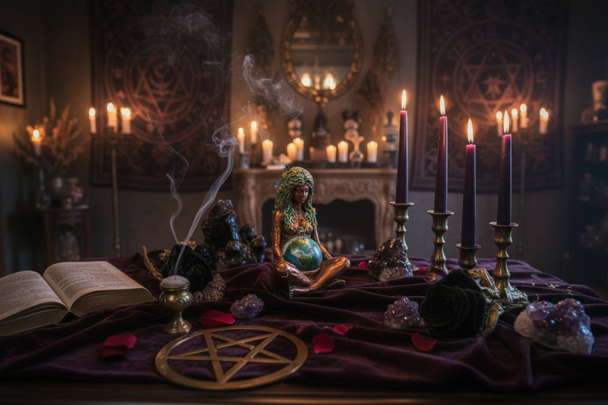 Millyear Mother Earth Resin Ornament for Home Decor Sorceress Sanctuary