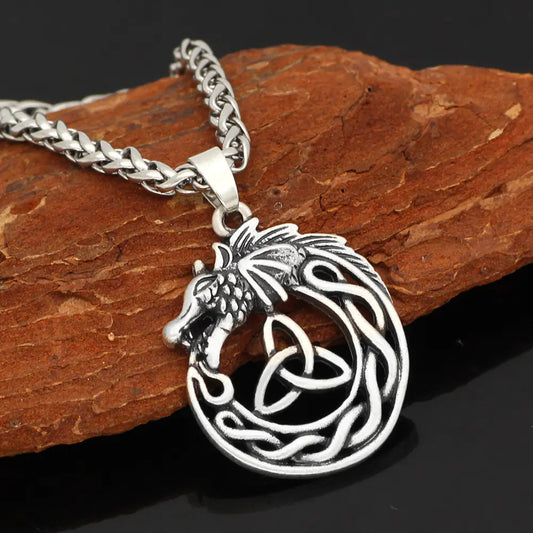 Celtic Dragon Love Knot | Pendant Necklace