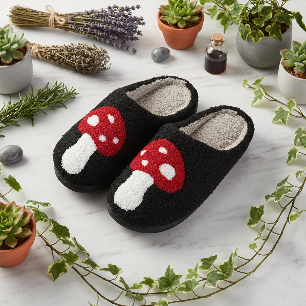 Cozy Mushroom Slippers