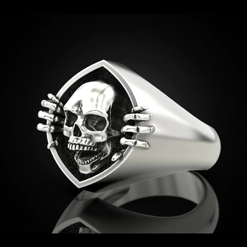 Vintage Punk Skull Ring