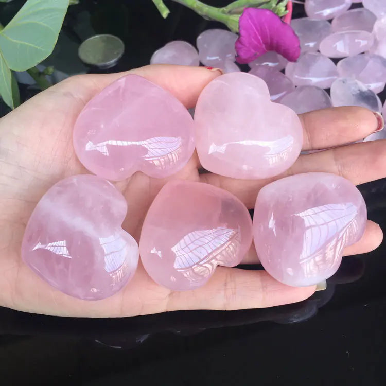 Heart Crystal | Natural Pink Quartz