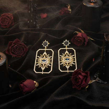 2019 Devil Eye Crystal Earrings - Tarot Series Sorceress Sanctuary